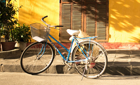 Imagem de uma bicicleta de passeio